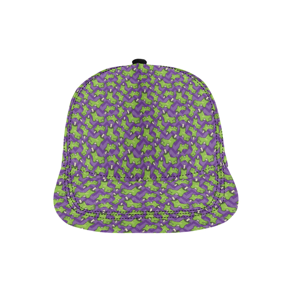 Zombie Foot Design Pattern Print Snapback Cap
