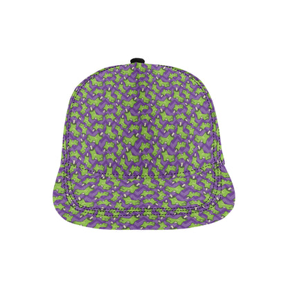 Zombie Foot Design Pattern Print Snapback Cap