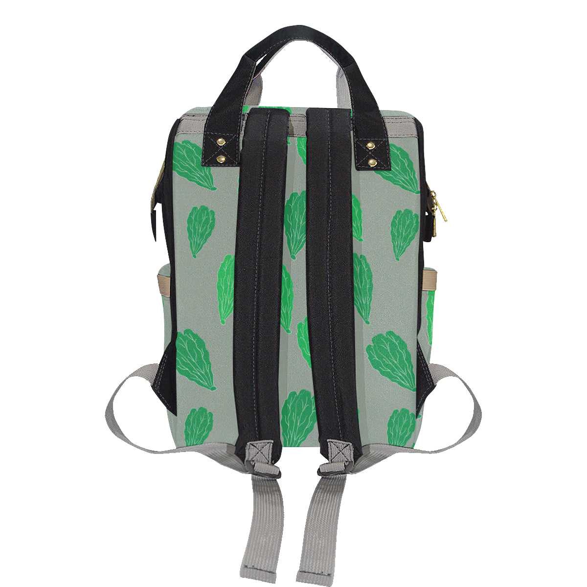 Lettuce Pattern Print Design 02 Diaper Bag Backpack