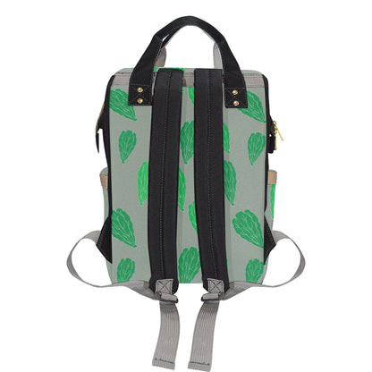 Lettuce Pattern Print Design 02 Diaper Bag Backpack