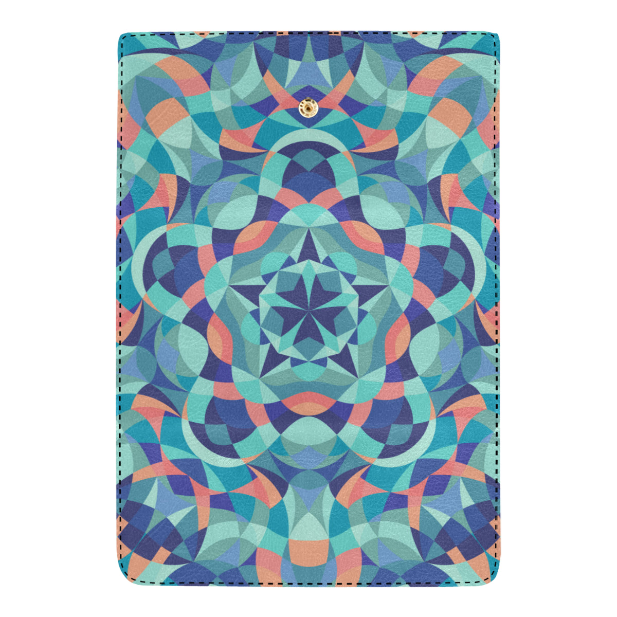 Kaleidoscope Pattern Print Design 03 Women's Trifold Wallet