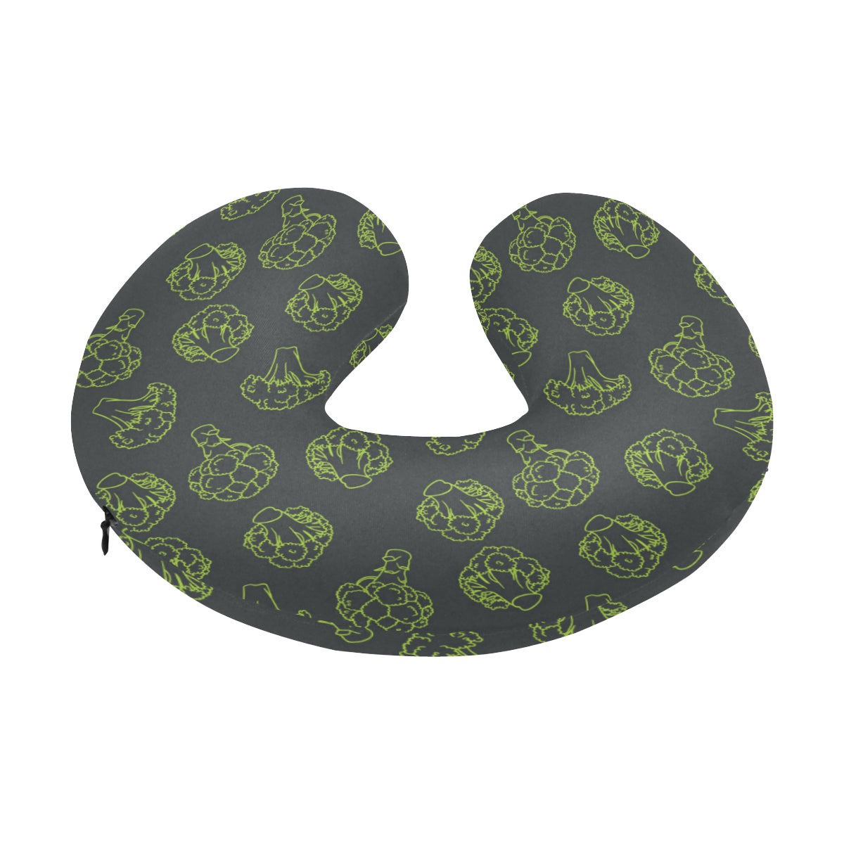 Broccoli Pattern Print Design 01 U-Shaped Travel Neck Pillow