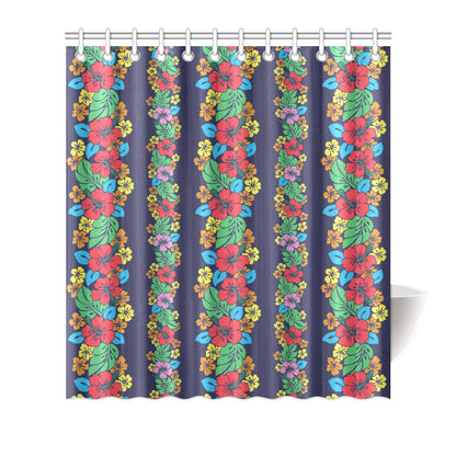 Hawaiian Themed Pattern Print Design H03 Shower Curtain