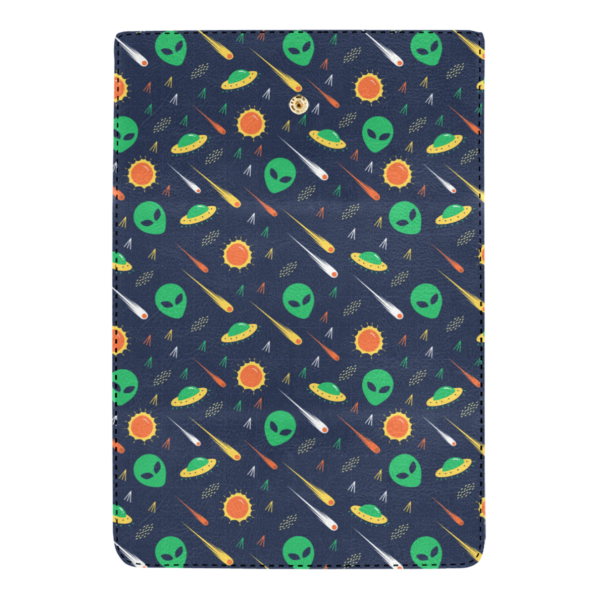 Alien UFO Pattern Print Design 05 Women's Trifold Wallet
