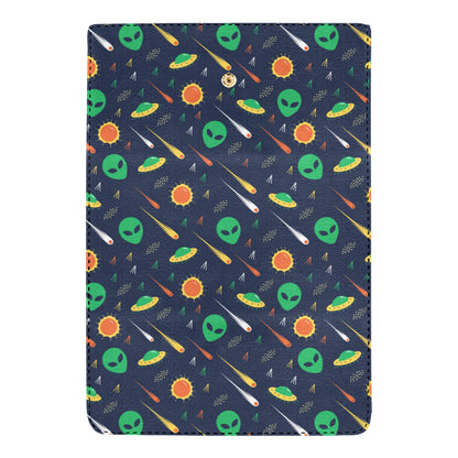 Alien UFO Pattern Print Design 05 Women's Trifold Wallet