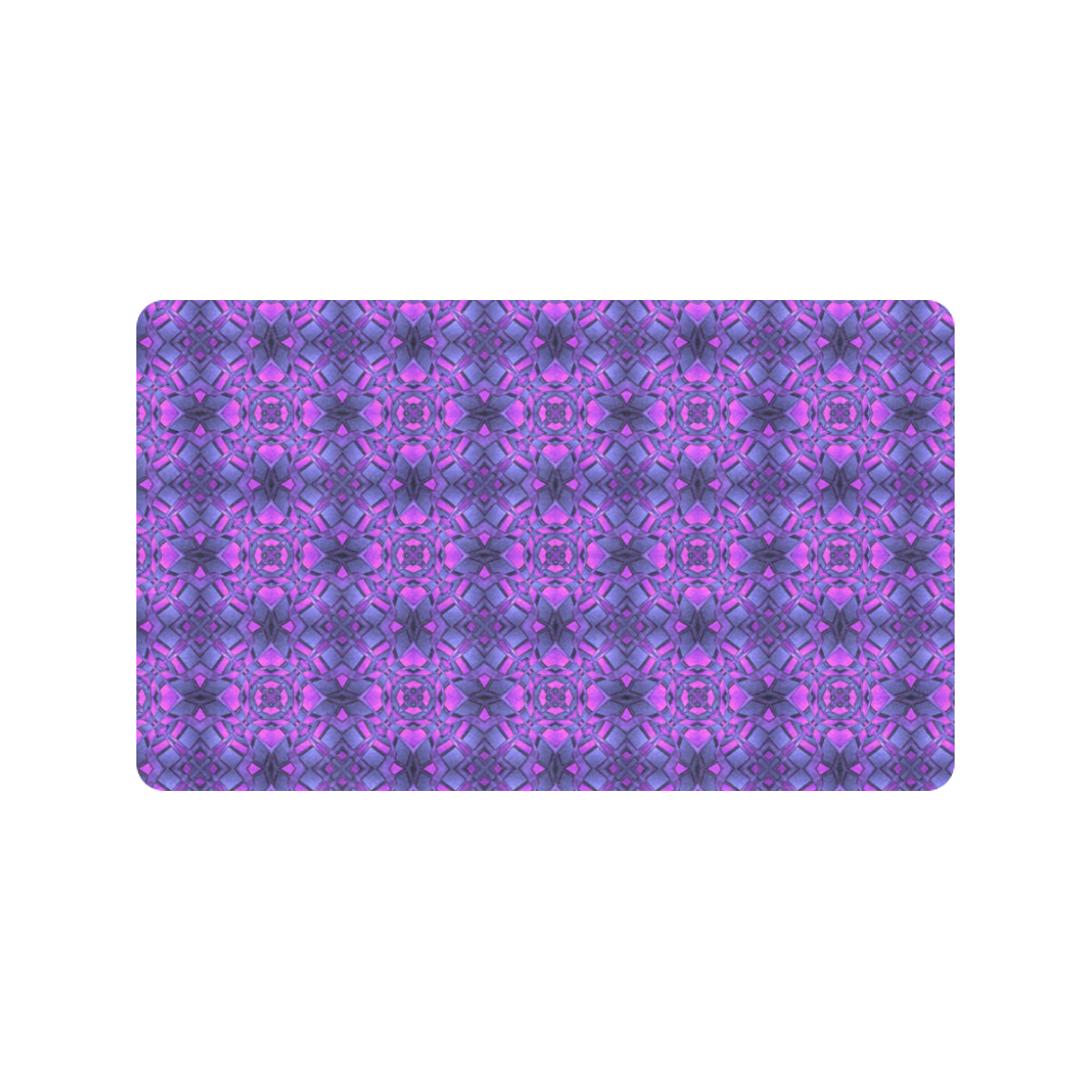 kaleidoscope Pattern Print Design Rubber Doormat