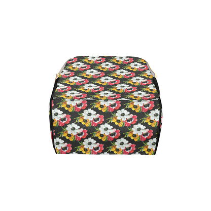 Anemone Pattern Print Design AM07 Diaper Bag Backpack