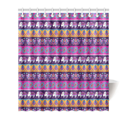 Boho Indian Style Pattern Shower Curtain