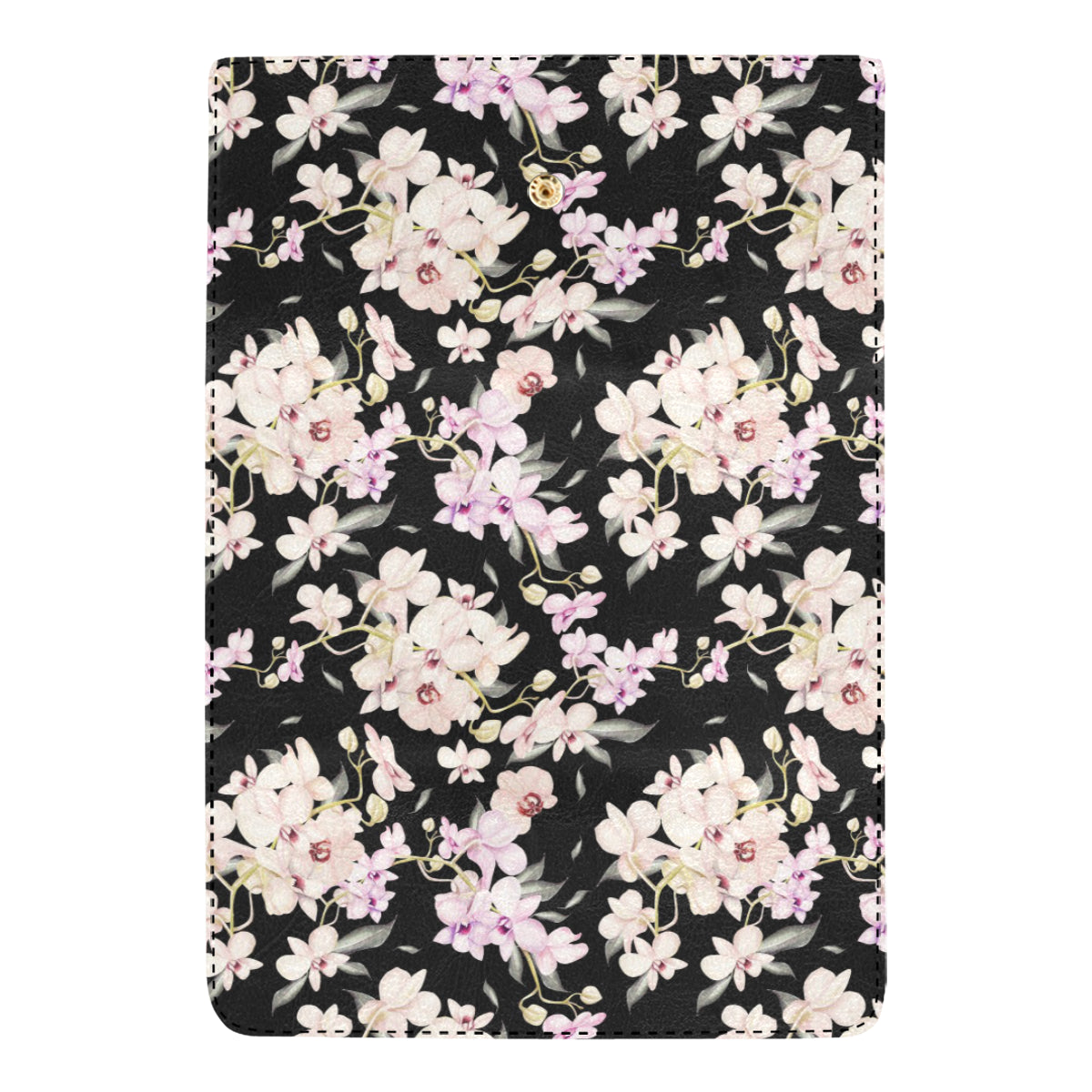 Orchid White Pattern Print Design OR03 Women's Trifold Wallet