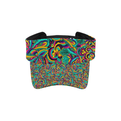 Psychedelic Trippy Floral Design Unisex Sun Visor