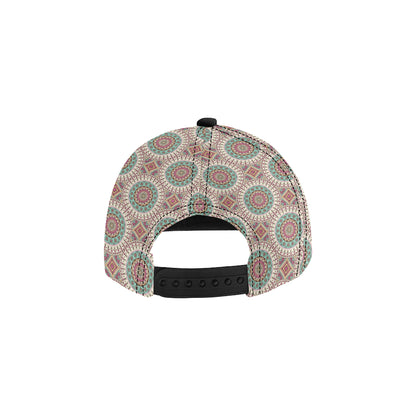 Bohemian Round Style Print Snapback Cap