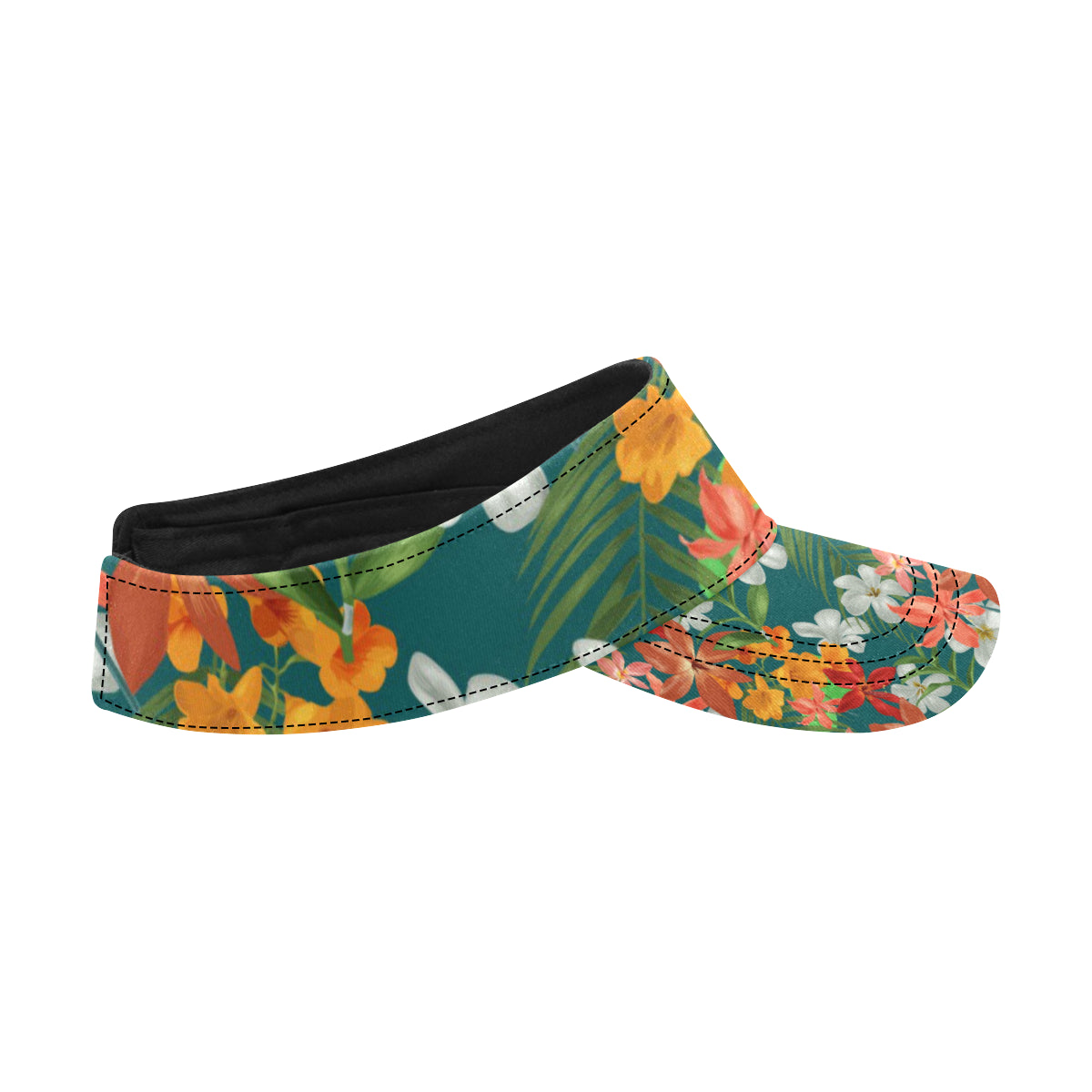 Amaryllis Pattern Print Design AL06 Unisex Sun Visor