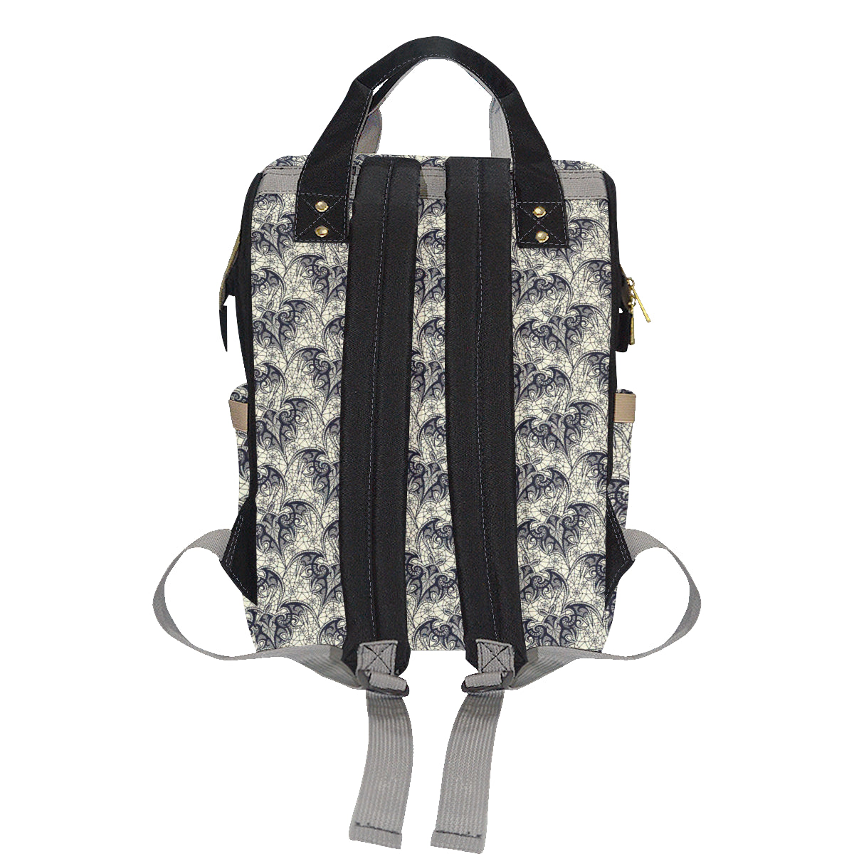 Bat Tribal Pattern Print Design 06 Diaper Bag Backpack