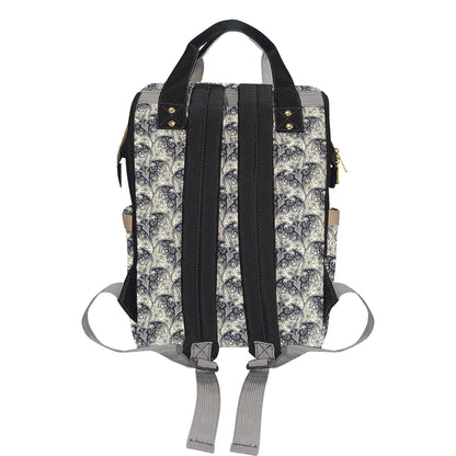 Bat Tribal Pattern Print Design 06 Diaper Bag Backpack