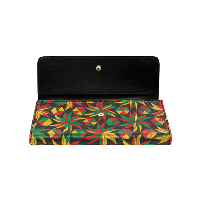 Rastafarian Pattern Print Design A03 Women's Trifold Wallet