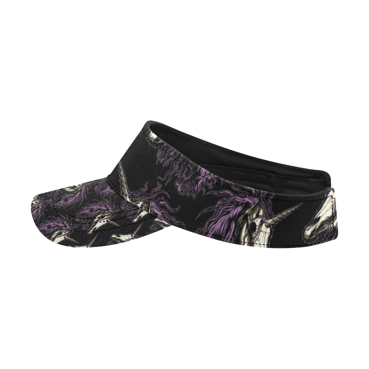 Unicorn Skull head Unisex Sun Visor