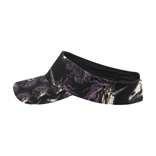 Unicorn Skull head Unisex Sun Visor