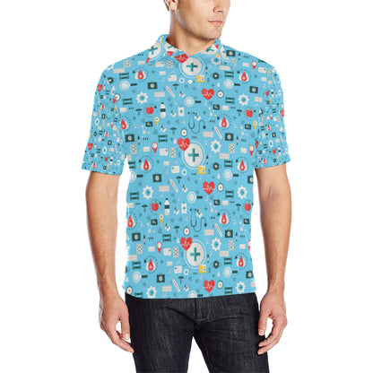 Medical Pattern Print Design 06 Men Polo Shirt