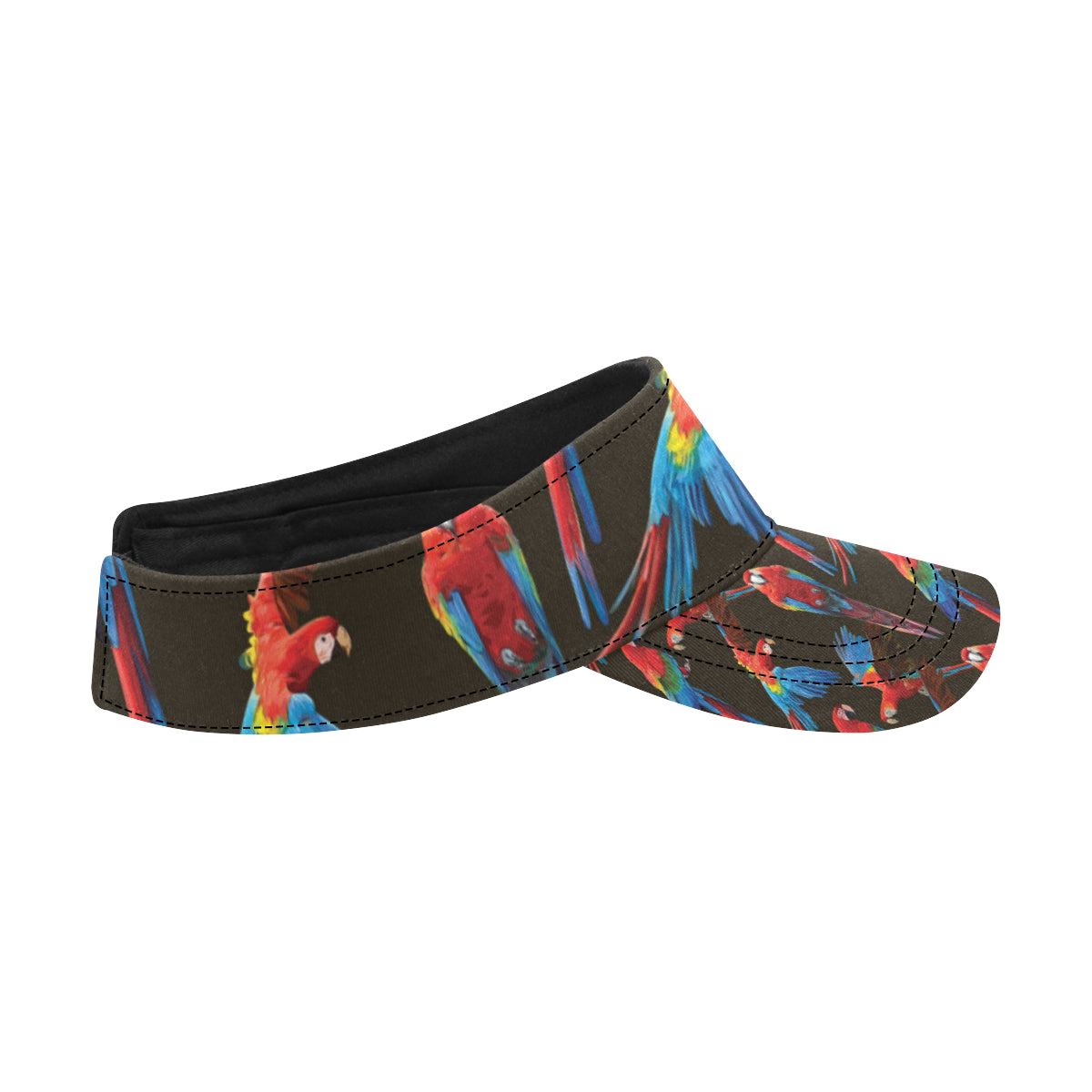Macaw Pattern Print Design 04 Unisex Sun Visor