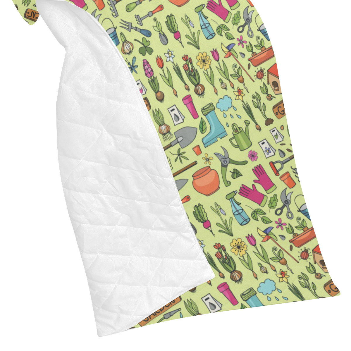 Gardening Pattern Print Design G02 Premium Quilt