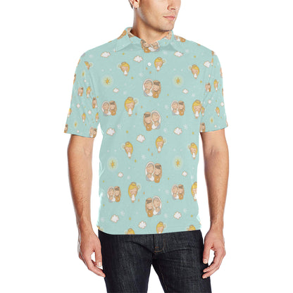 Christian Pattern Print Design 01 Men Polo Shirt