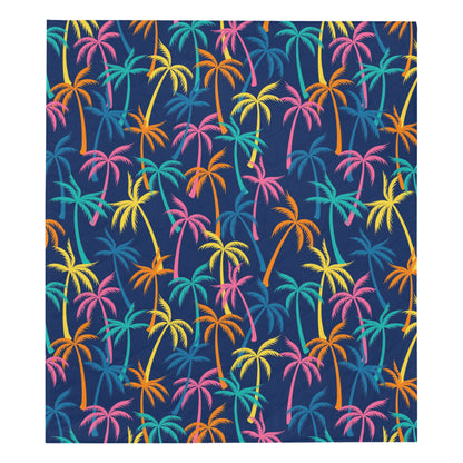 Palm Tree Pattern Print Design PT013 Premium Quilt