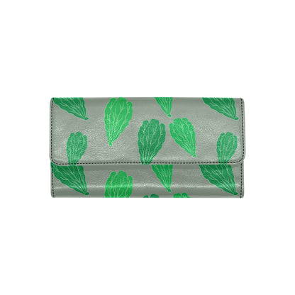Lettuce Pattern Print Design 02 Women's Trifold Wallet
