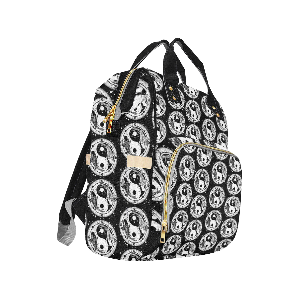 Yin Yang Koi Fish Diaper Bag Backpack