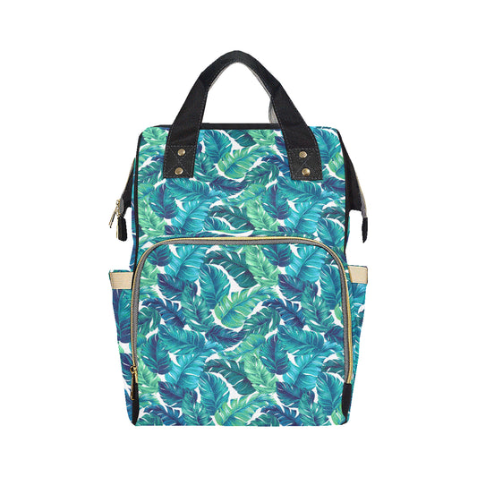Brightness Tropical Palm Leaves Diaper Bag Backpack