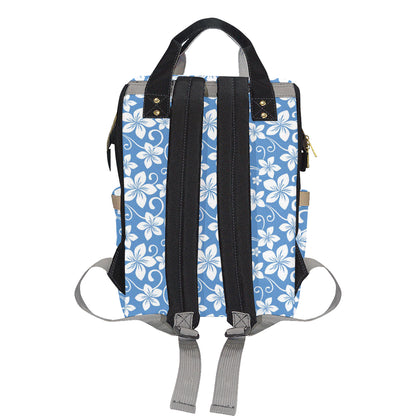 Hibiscus Pattern Print Design HB09 Diaper Bag Backpack
