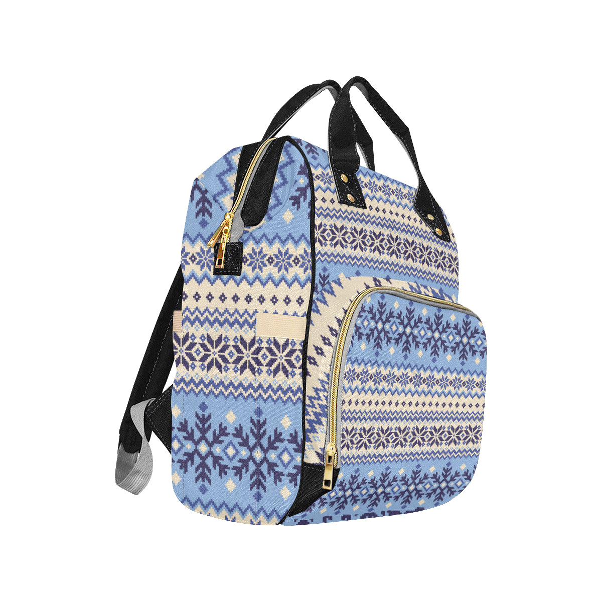 Nordic Pattern Print Design A03 Diaper Bag Backpack