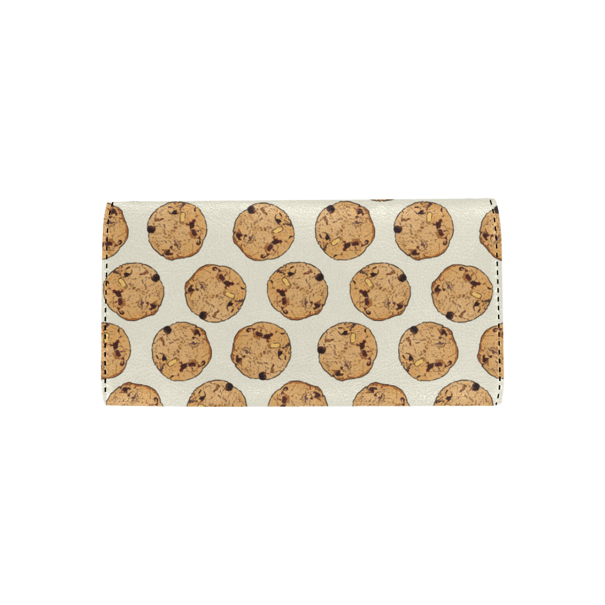 Cookie Pattern Print Design 05 Women's Trifold Wallet