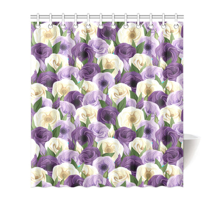 Lisianthus Pattern Print Design LT01 Shower Curtain