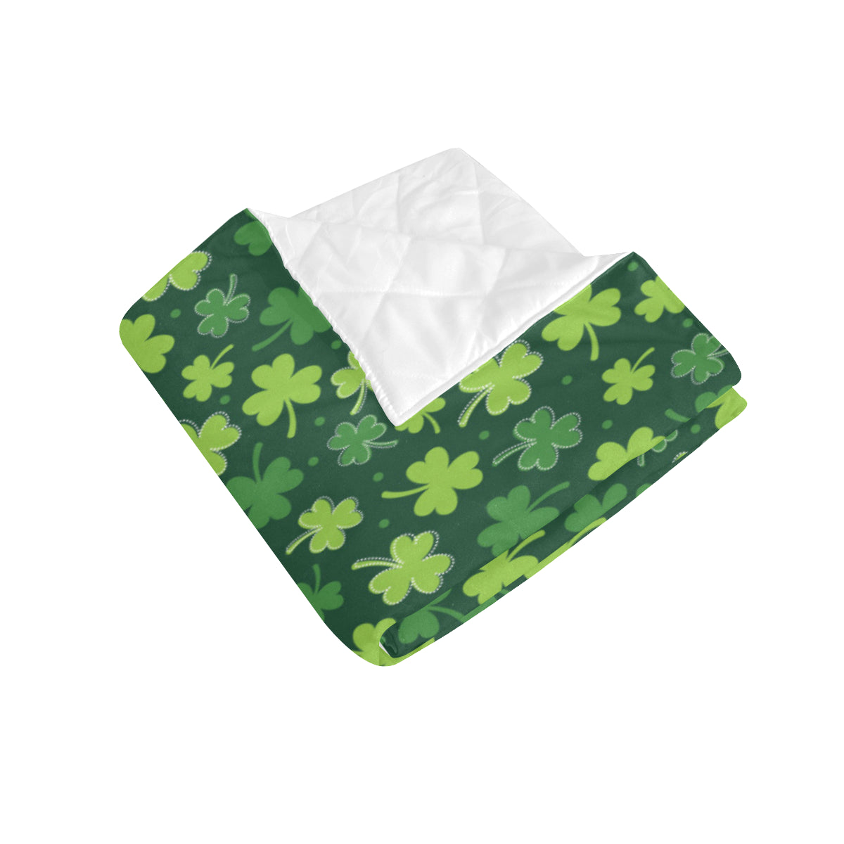 Clover  Pattern Print Design 02 Premium Quilt