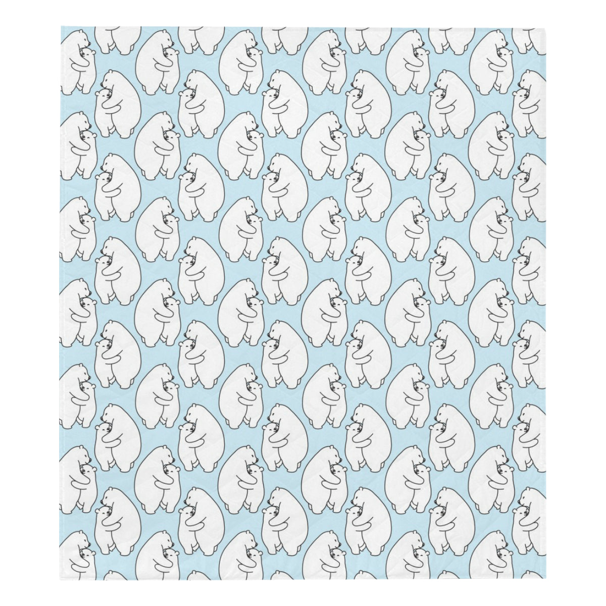 Polar Bear Pattern Print Design PB08 Premium Quilt