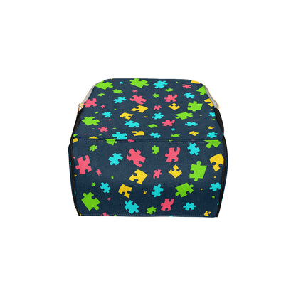 Autism Awareness Colorful Design Print Diaper Bag Backpack