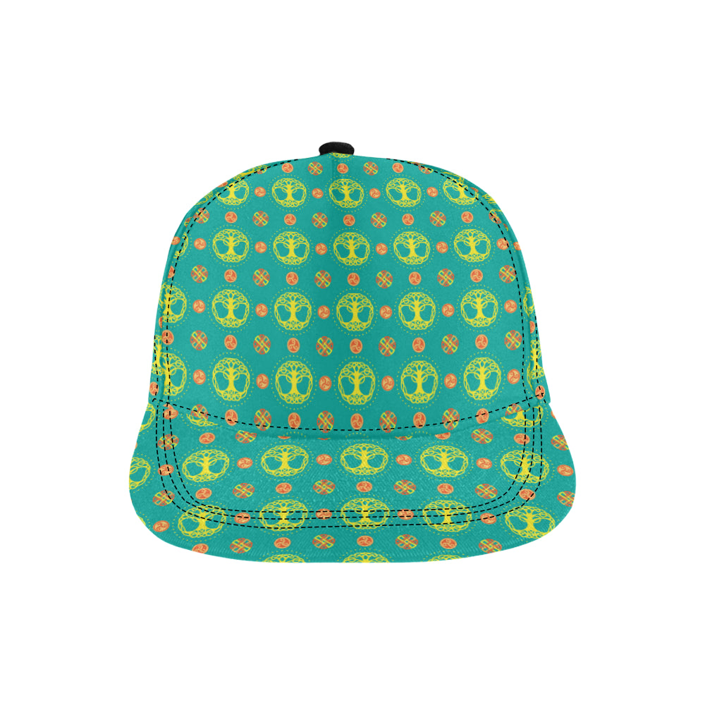 Celtic Tree of Life Print Pattern Snapback Cap