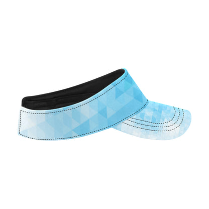Geometric Blue Pattern Print Design 01 Unisex Sun Visor