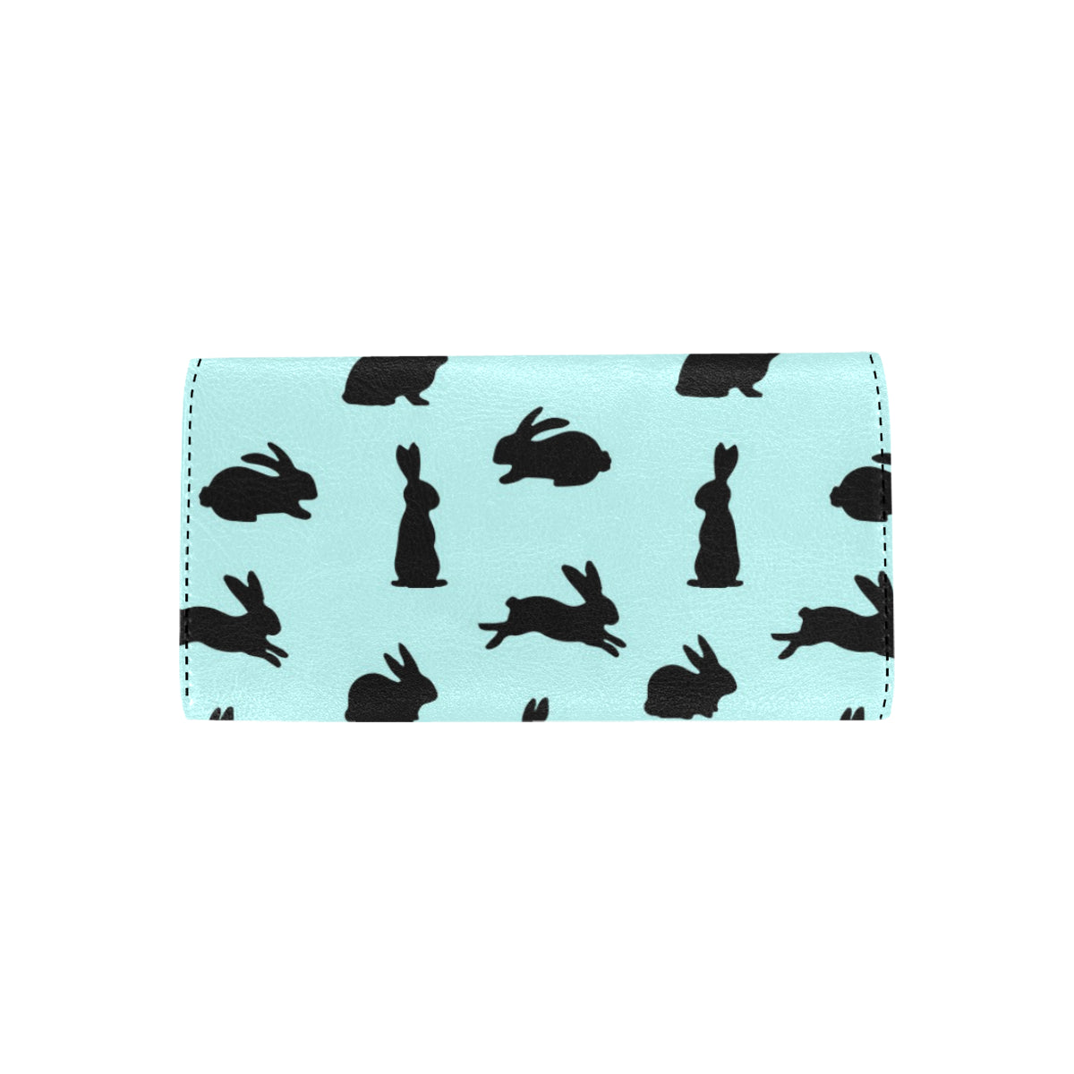 Rabbit Pattern Print Design RB010 Women's Trifold Wallet