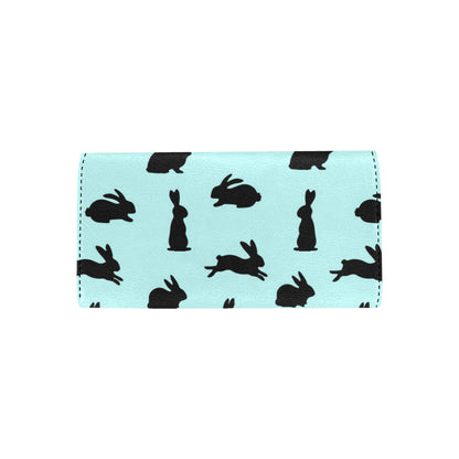 Rabbit Pattern Print Design RB010 Women's Trifold Wallet