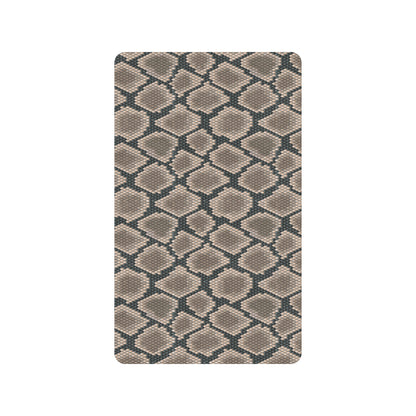 Snake Skin Design Print Rubber Doormat