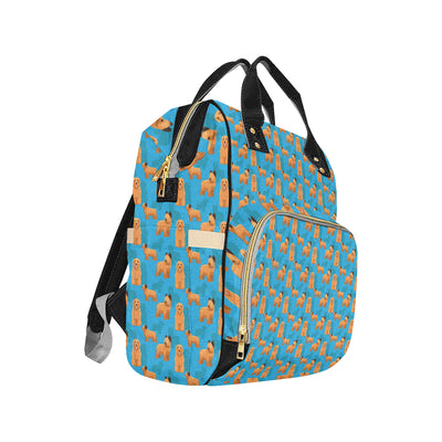 Briards Pattern Print Design 01 Diaper Bag Backpack