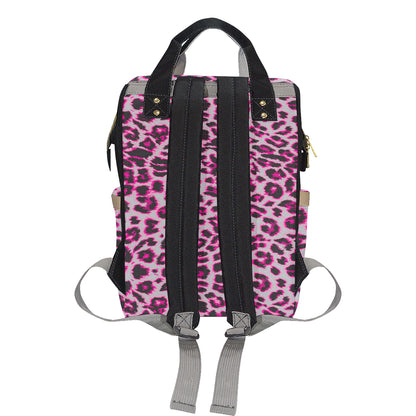 Leopard Pattern Print Design 02 Diaper Bag Backpack