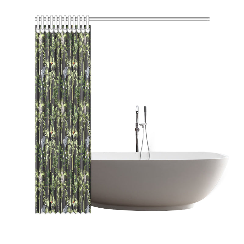 Rainforest Pattern Print Design RF05 Shower Curtain