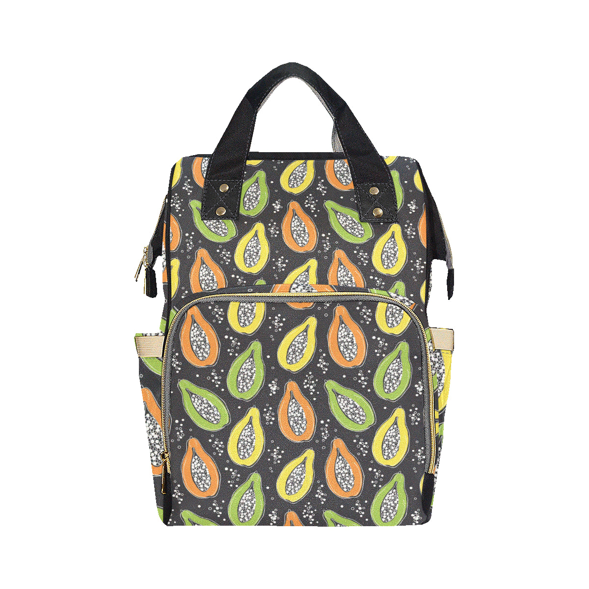 Papaya Pattern Print Design PP05 Diaper Bag Backpack