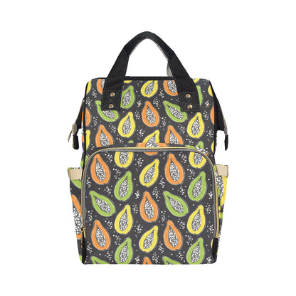Papaya Pattern Print Design PP05 Diaper Bag Backpack