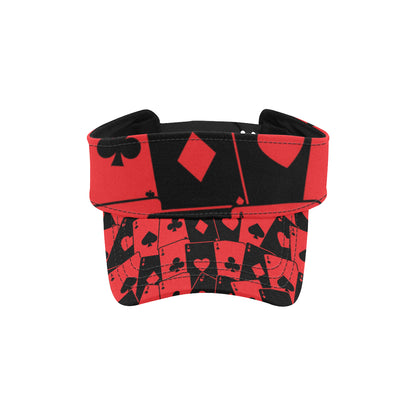 Poker Cards Pattern Print Design A01 Unisex Sun Visor