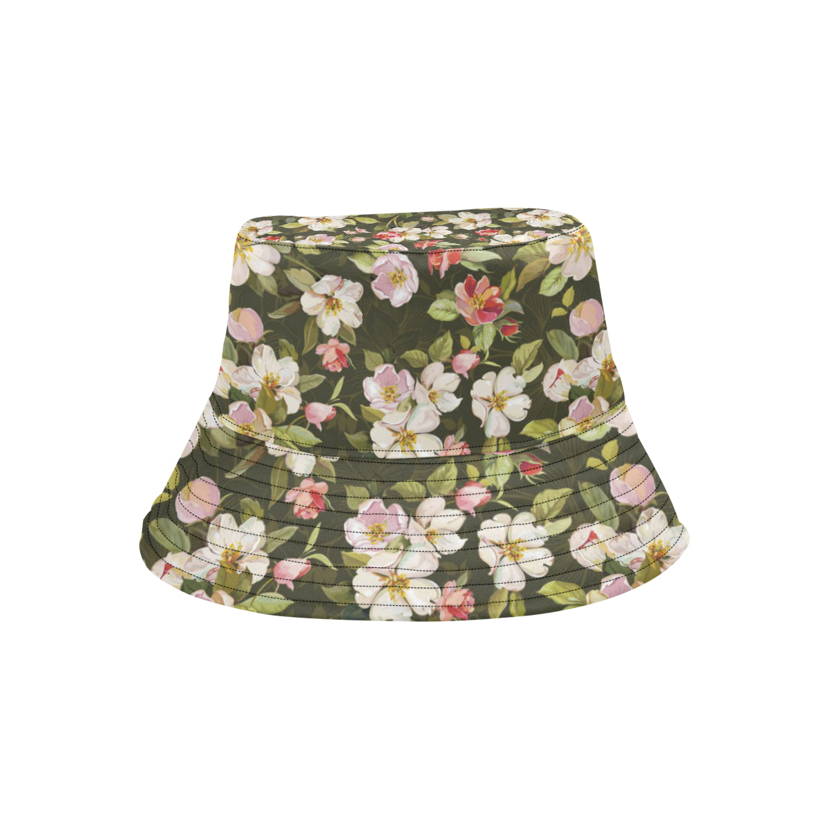 Apple blossom Pattern Print Design AB01 Unisex Bucket Hat