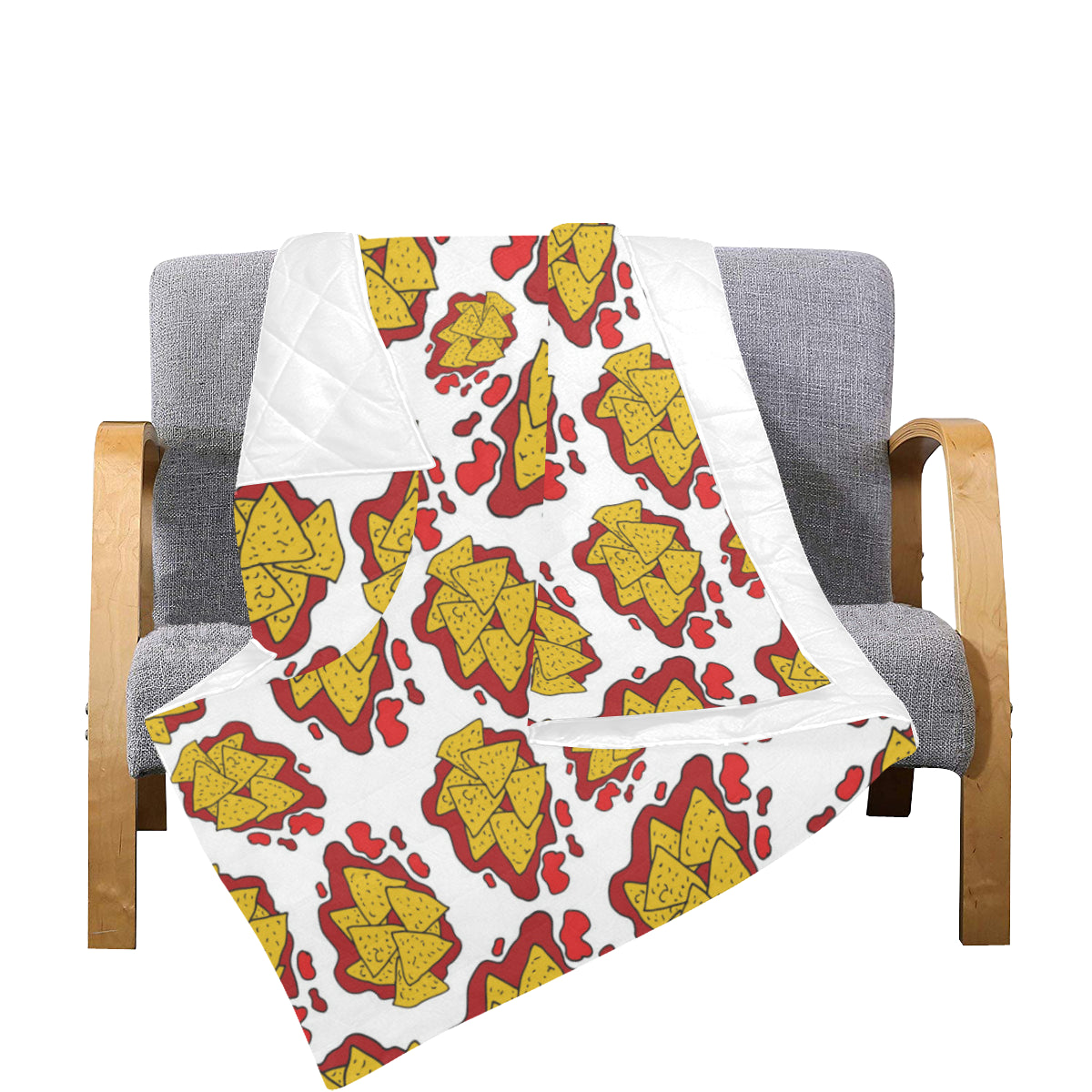 Nachos Pattern Print Design A03 Premium Quilt