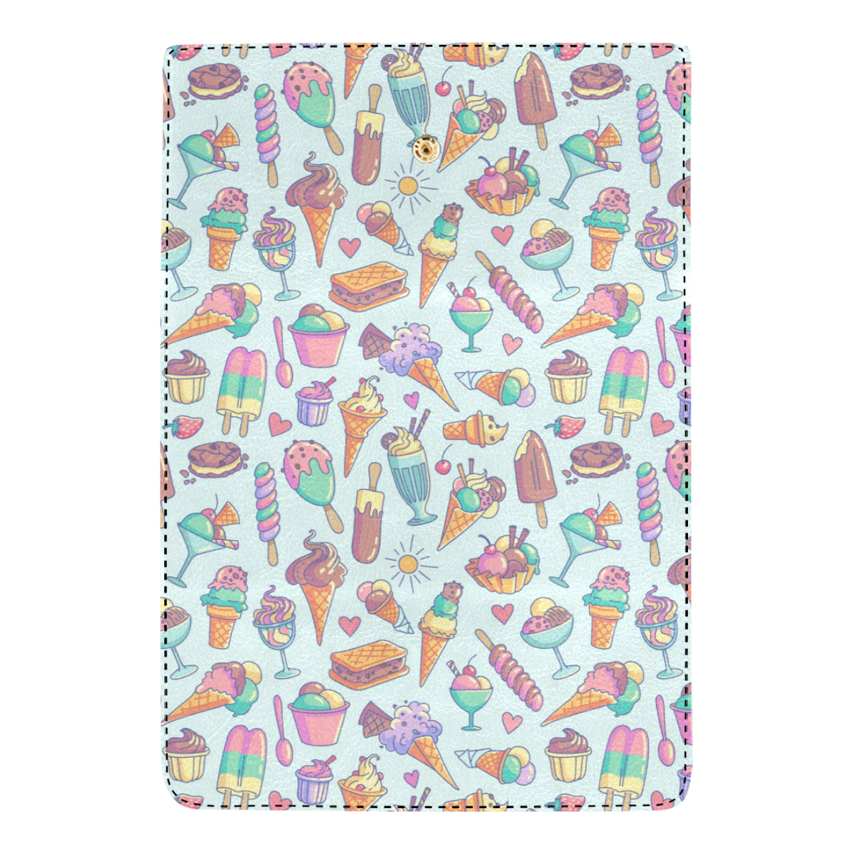 Ice Cream Pattern Print Design IC02 Women's Trifold Wallet